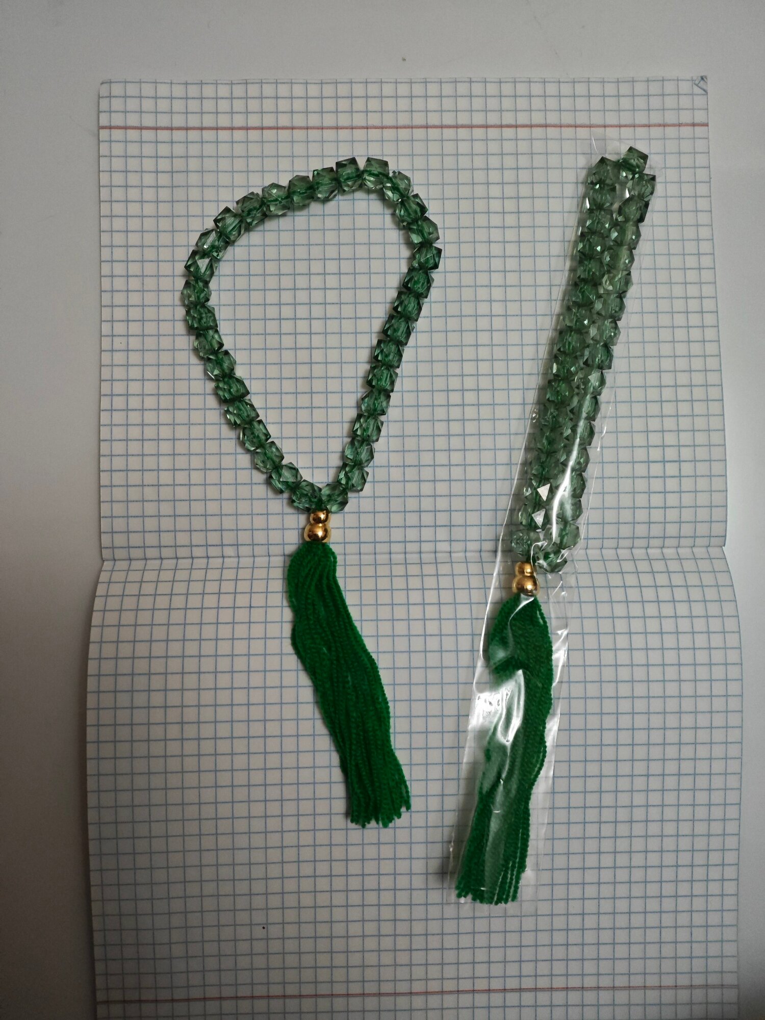 Чётки, длина 33 см, green — фото 1