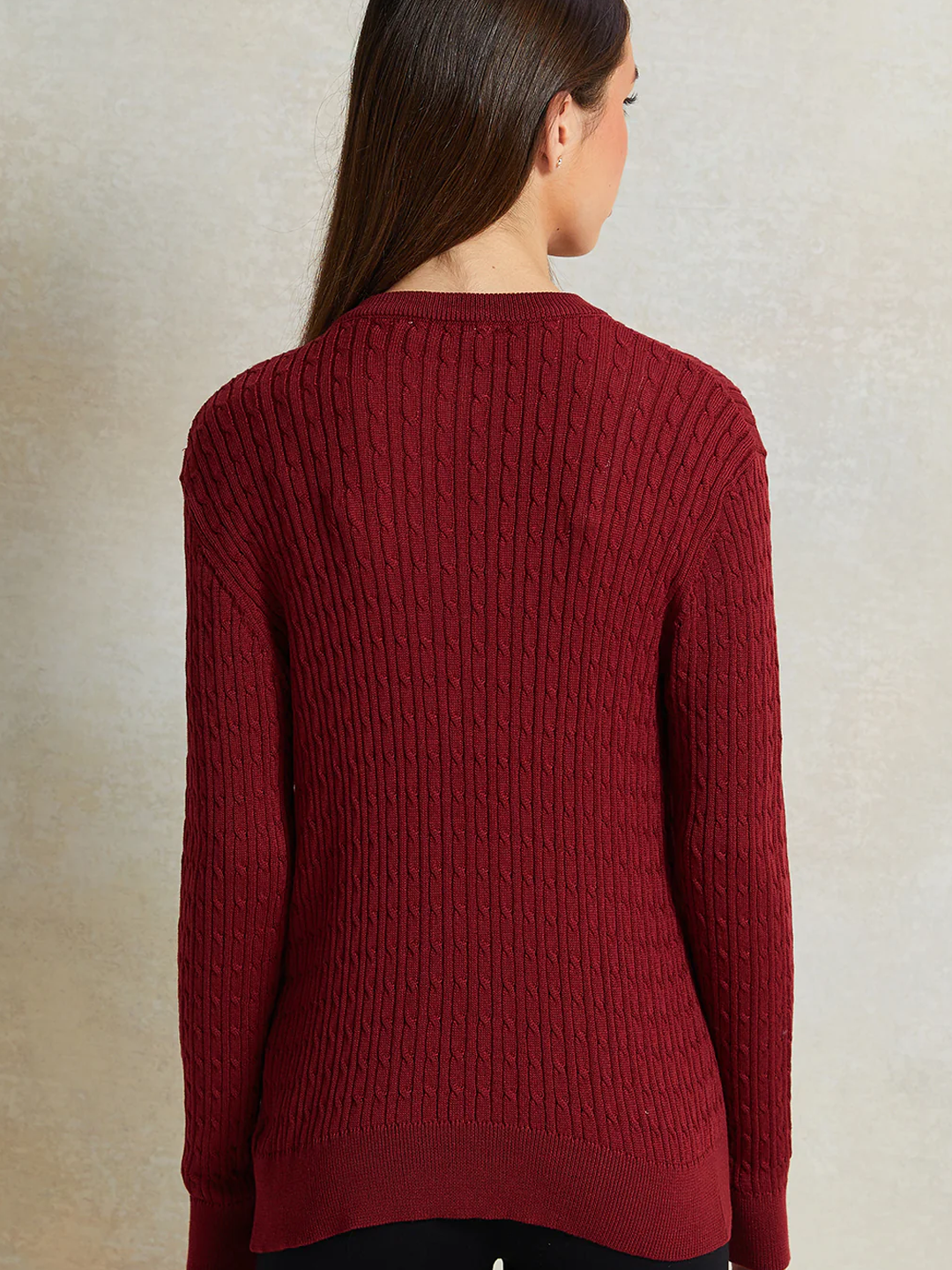 Пуловер REDTAG, размер 15-16 лет, burgundy — фото 1