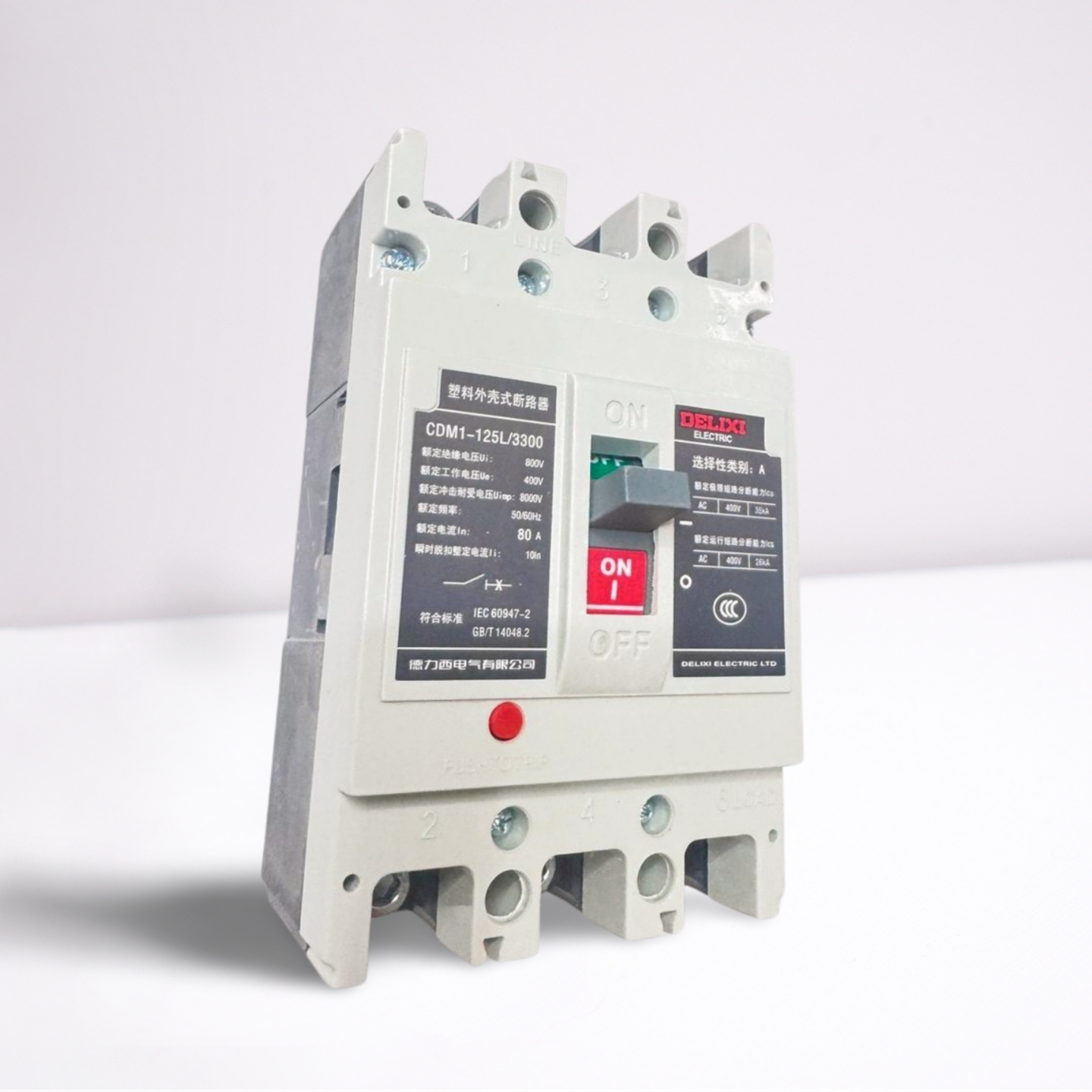 Авт. выкл. DELIXI CDM6i-125L/3300 80A — фото 1