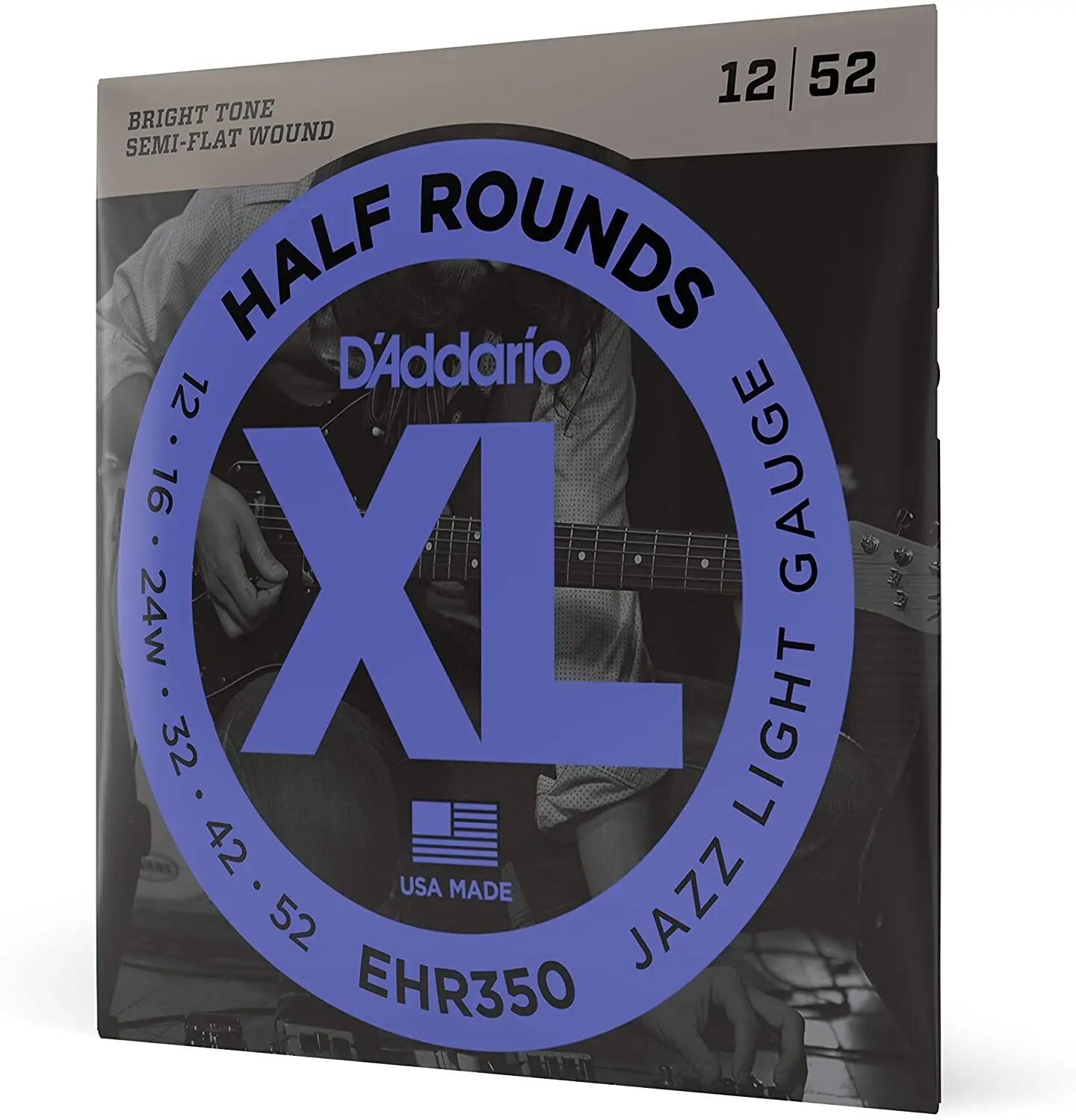 Струны для электрогитары D'Addario EHR350 XL 12-52 — фото 1
