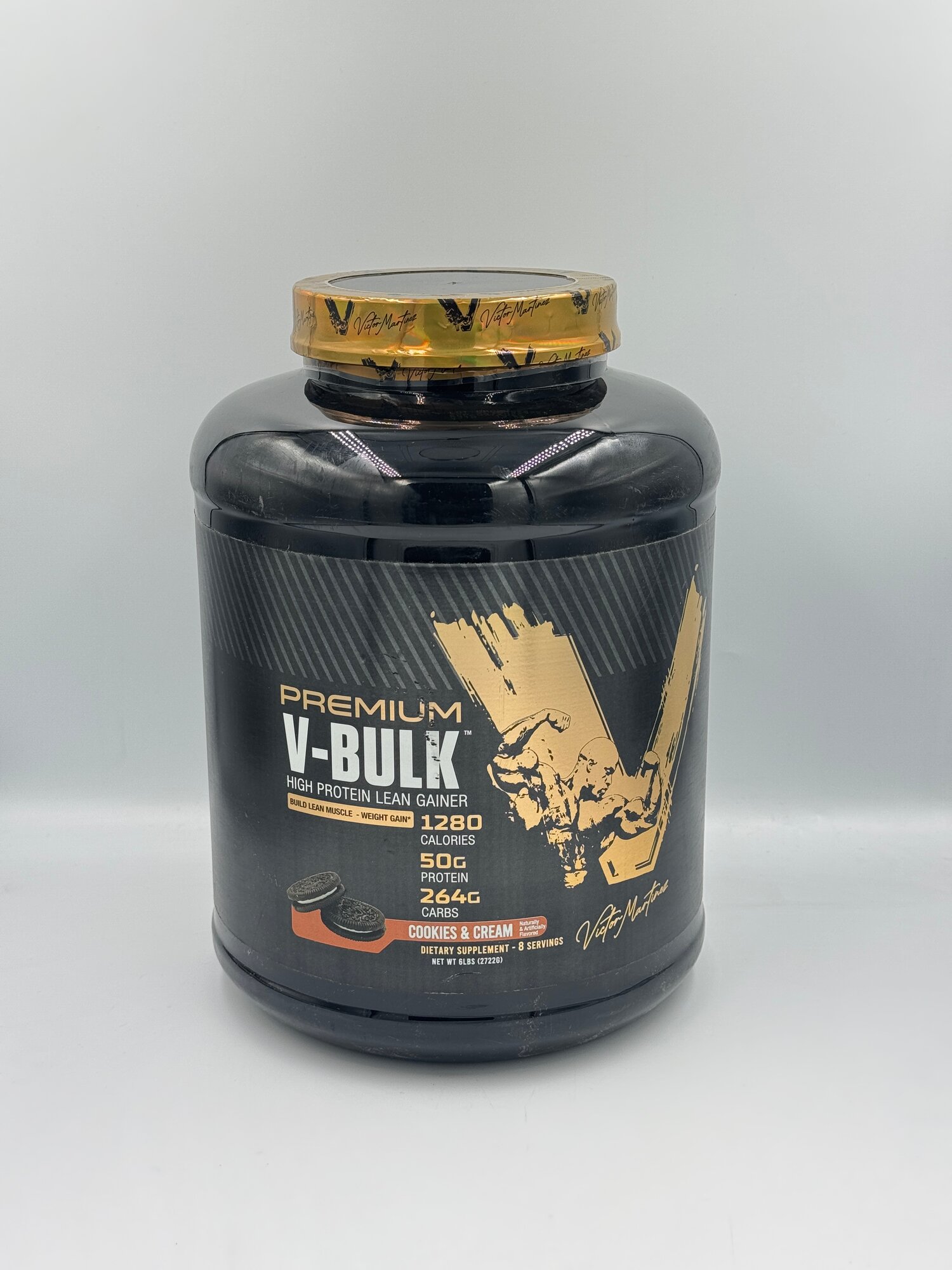 Гейнер VM Premium V Bulk Mass Gainer 2,7kg cookies cream — набор массы, белок и углеводы для роста мышц