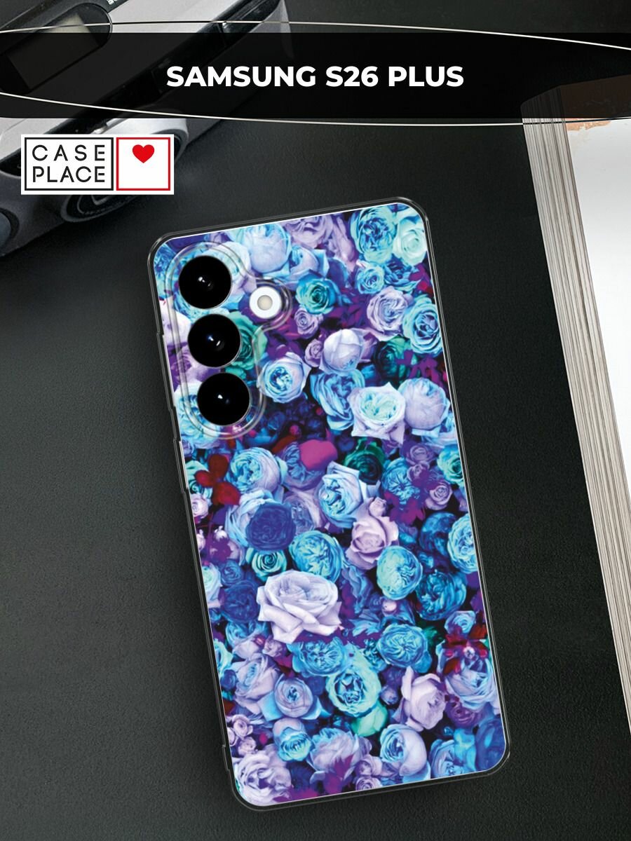 Чехол на Samsung S26 Plus / Самсунг S26 Плюс с принтом Цветочный ковер
