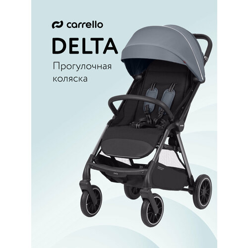 фото Коляска прогулочная carrello delta, светло-серый