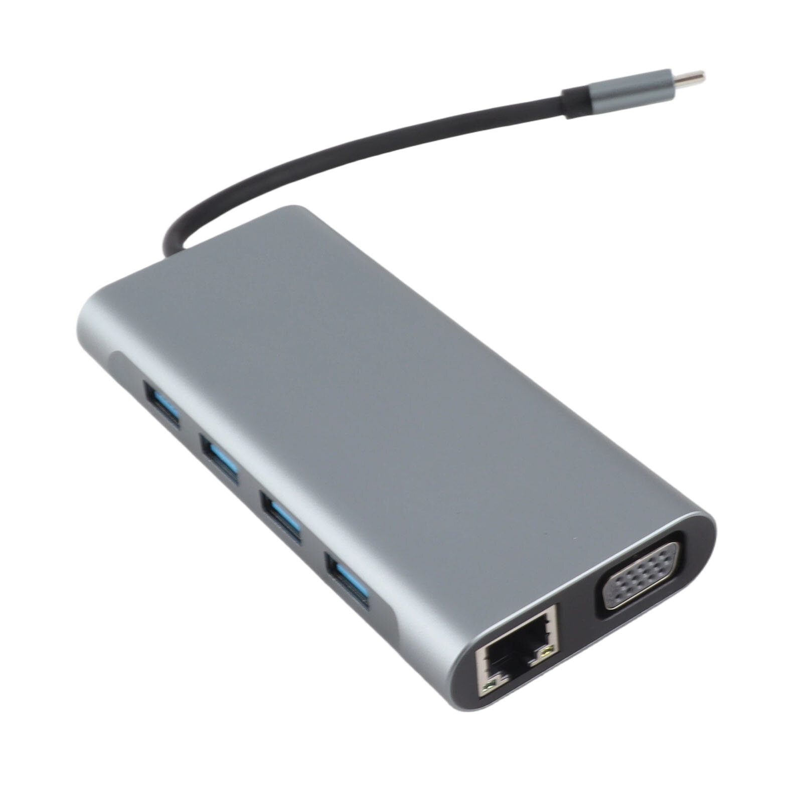 USB Hub, Type C адаптер, поддержка 4K и VGA, 11 портов, для подключения периферийных устройств