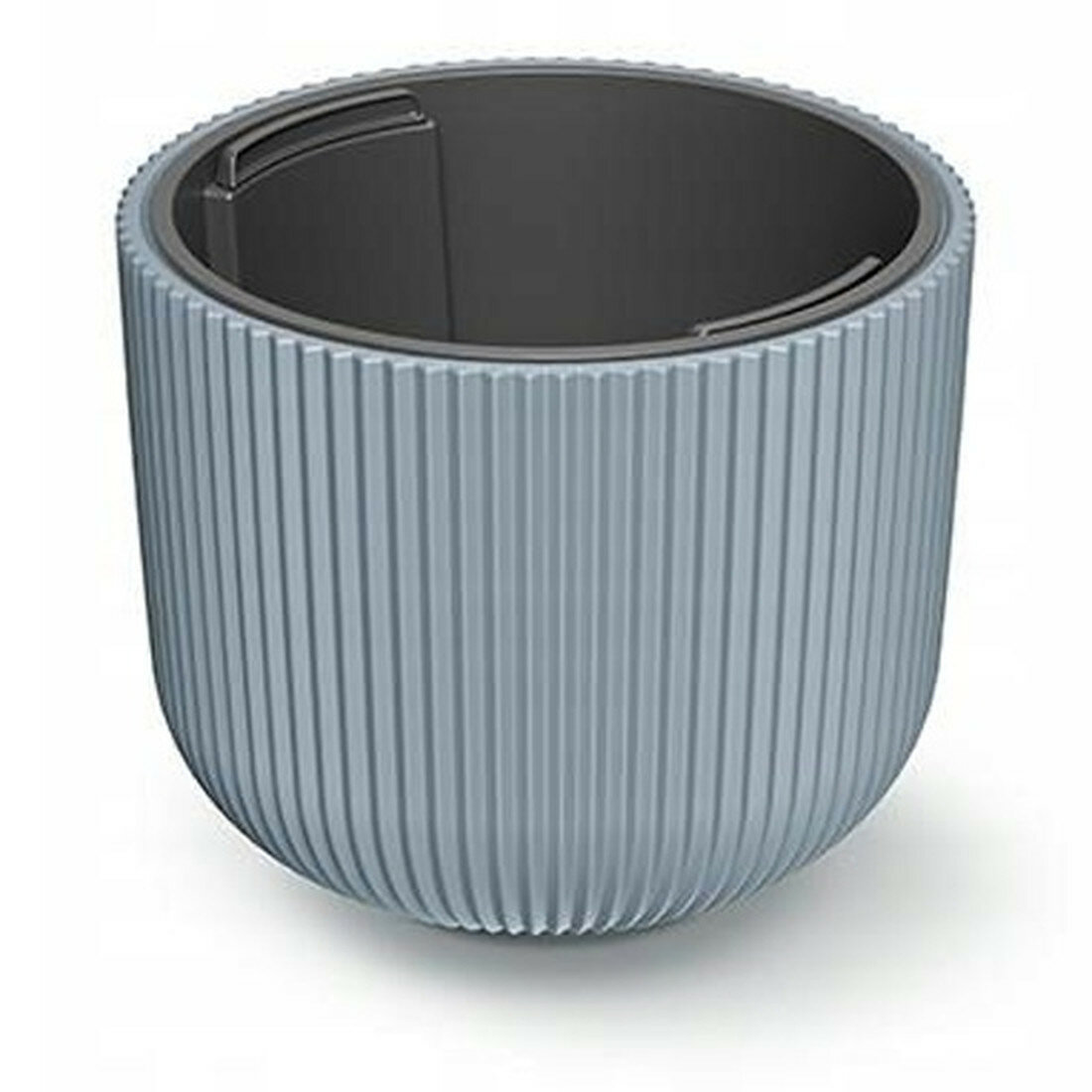 Кашпо Prosperplast для цветов Milly со вставкой d  23 9 см  h 19 7 см  4 5 л  серый
