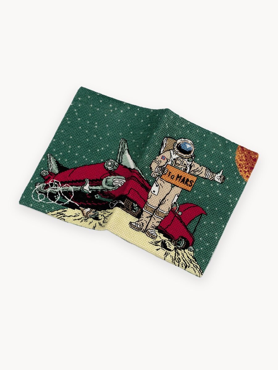 Набор для вышивания PANNA OP-7394 "Обложка для паспорта. На Марс" 20 х 13.5 см