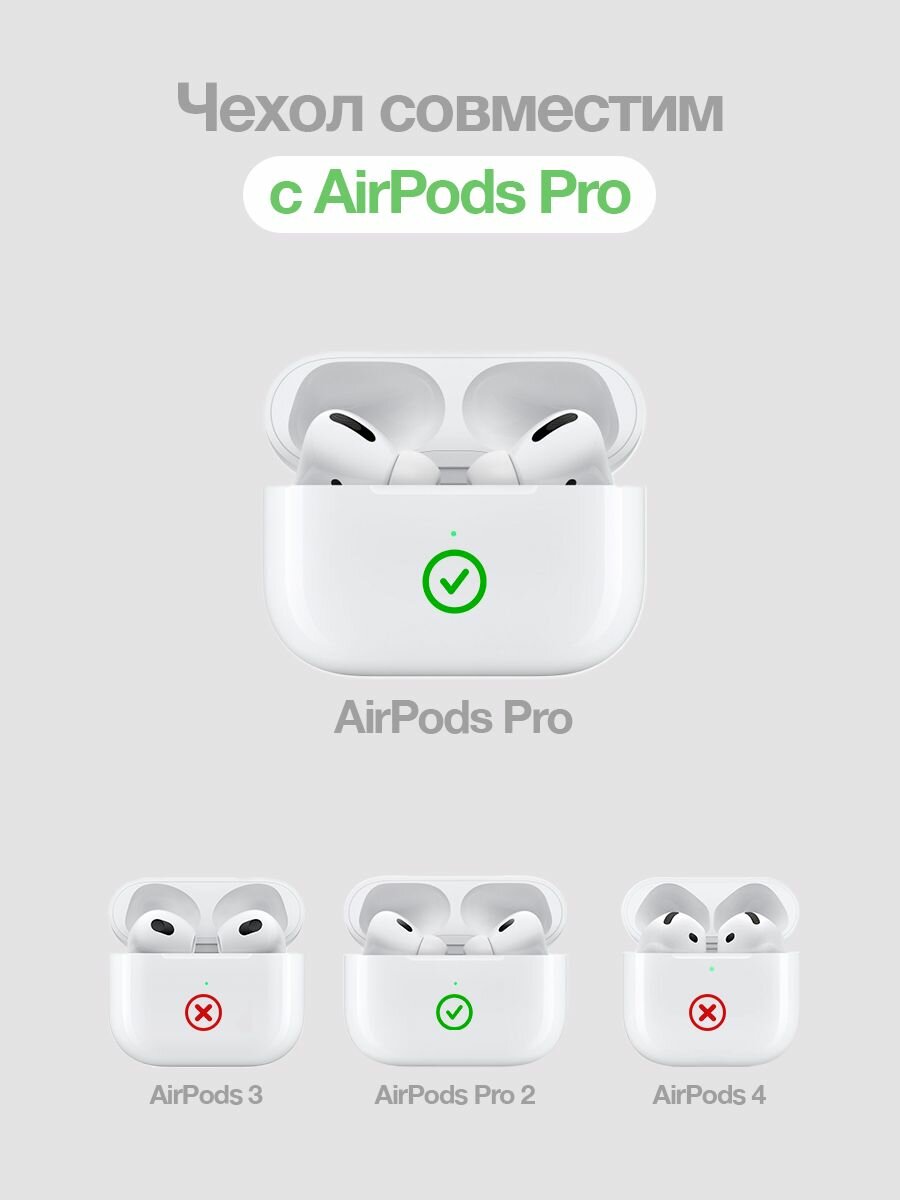 Чехол для наушников AirPods Pro, Pro 2 Case для наушников силиконовый — фото 1