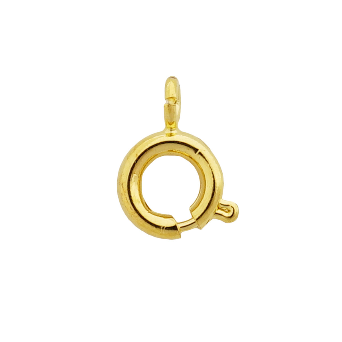 Застежка для браслета бус и колье кольцо 6 мм 5 шт Astra&Craft металл (золото)