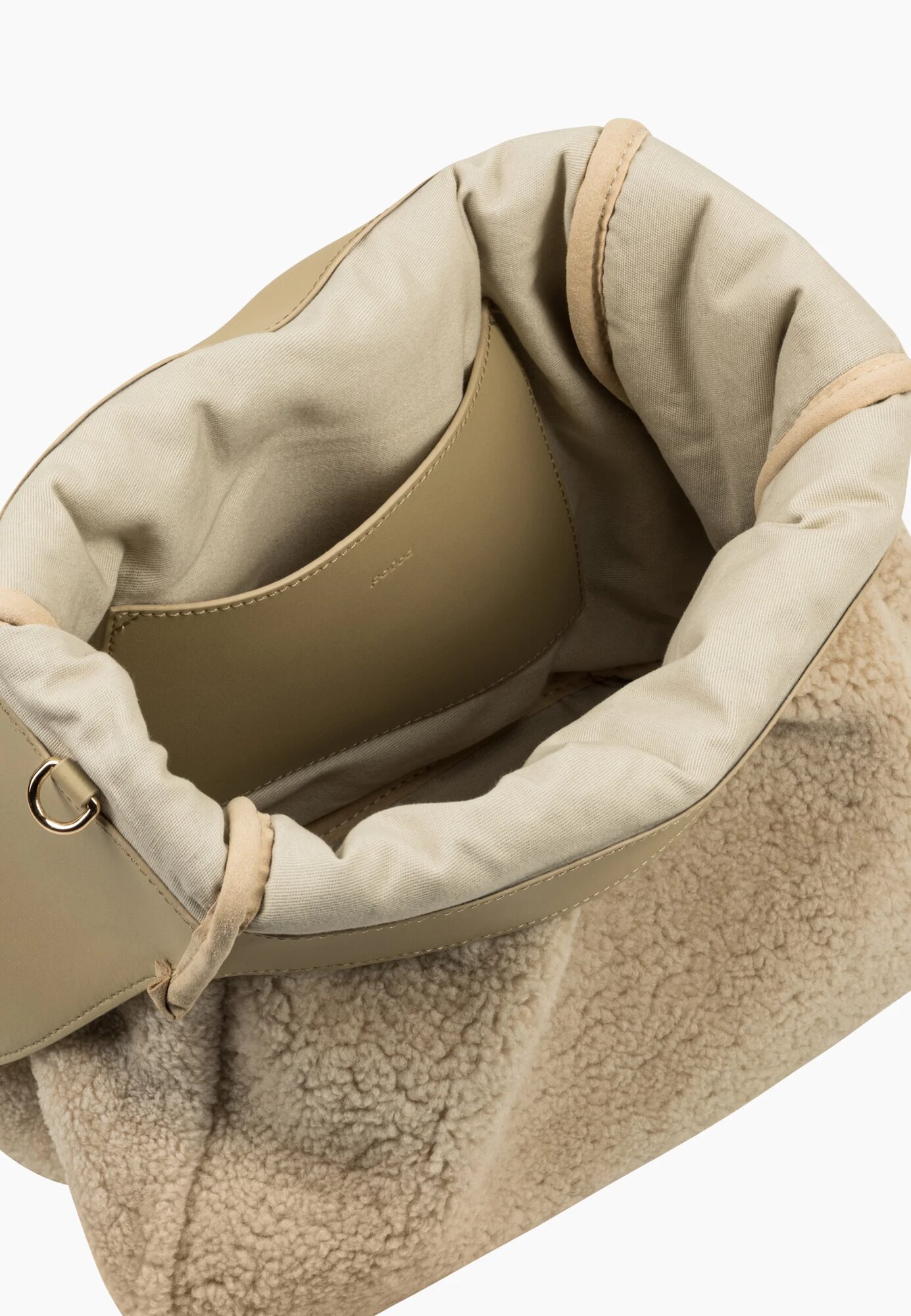 Сумка тоут POVOD Idol Fluffy, молочный — фото 1