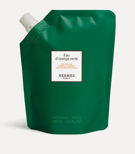 Изображение товара Сменный блок HERMÈS Eau d’Orange Verte 200 мл | Гель для душа и волос | Унисекс | Свежесть и уход