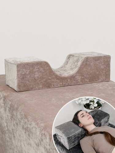 Изображение товара Подушка лешмейкера под голову для ресниц, для лэшмейкера, бежевая