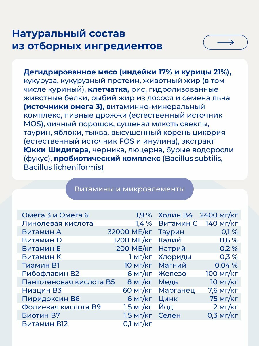 Сухой корм Jarvi полнорационный для взрослых кошек с чувствительным пищеварением Индейка, 800 г — фото 1