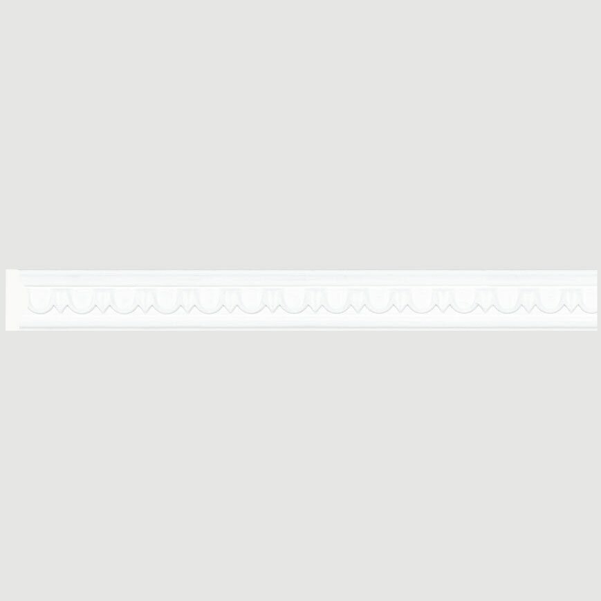 Молдинг Интерьерный багет набор 2 шт. 20х75х1100мм Белый мат Cosca D20(2)/W27