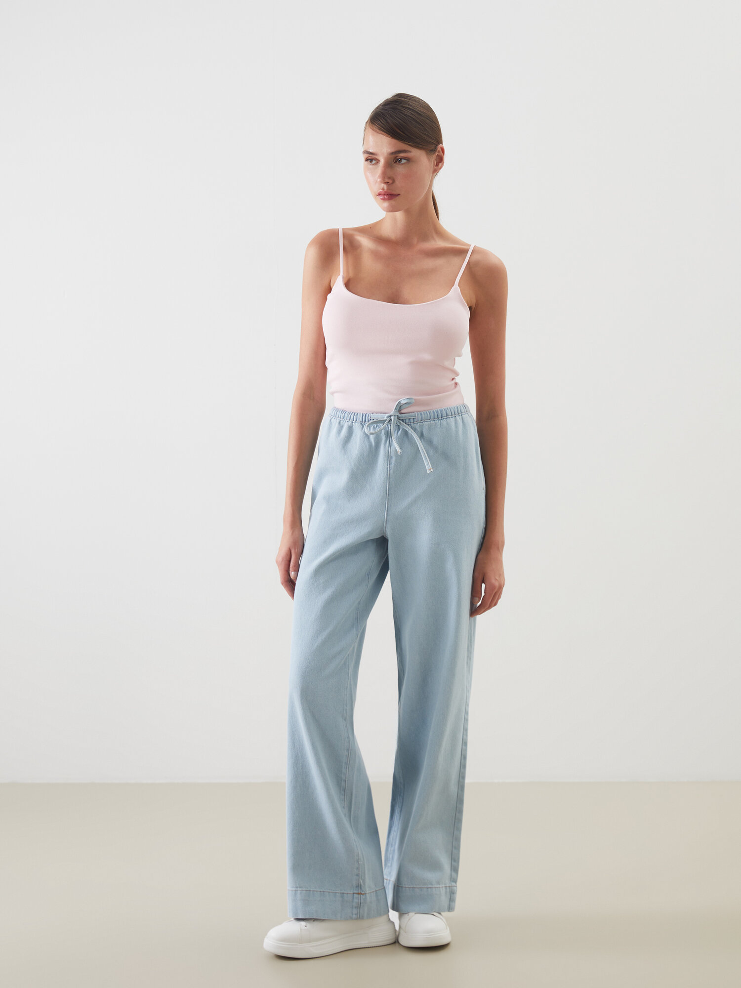 Джинсы широкие LC Waikiki, размер 34 JEAN, голубой