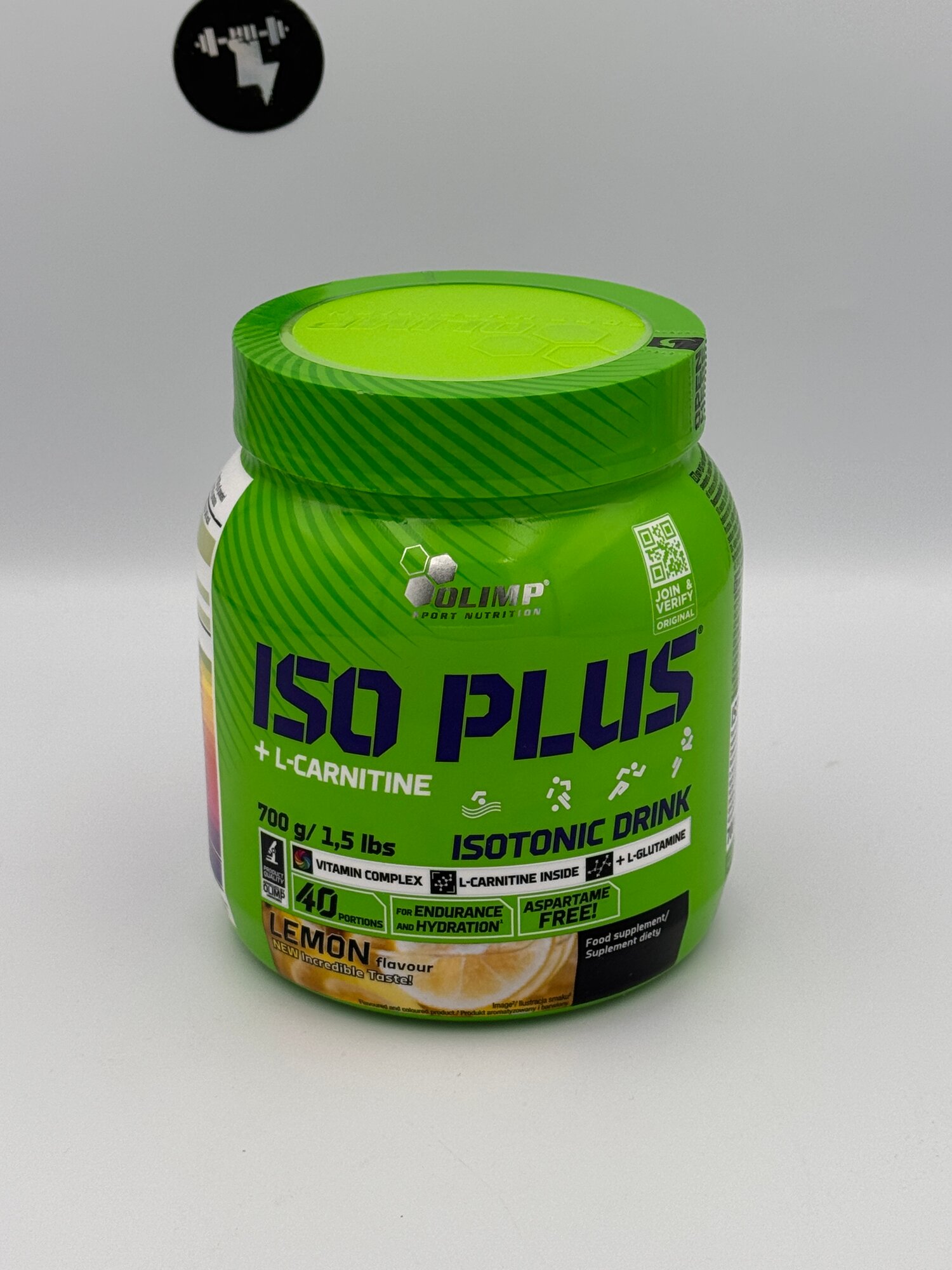 Изотоник Olimp Iso Plus L-Carnitine, с лимонным вкусом, 700 г