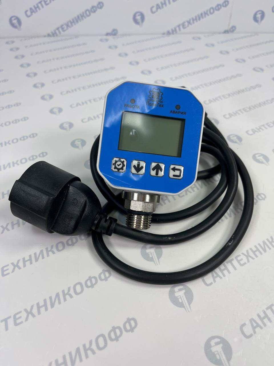 Блок автоматики политех Стандартный для насоса, 1/2"Н, 1МПа, плавный пуск/стоп, с кабелем (КД-М-0-1/2-1М-Р)