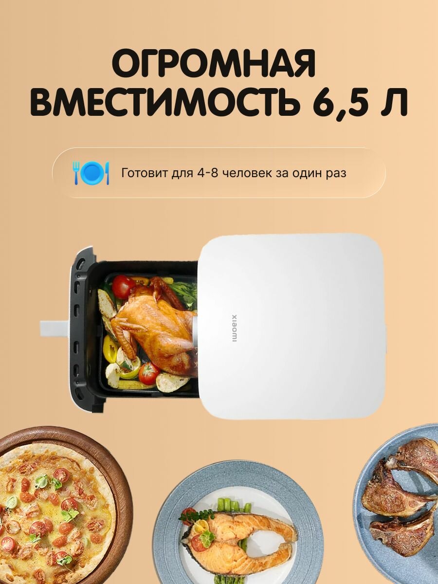 Картинки Аэрогриль Xiaomi (Mi) Smart Air Fryer 6.5L EU черный 1800 Вт, 6.5 л,)