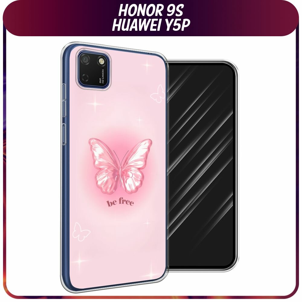 Чехол на Honor 9S/Huawei Y5p / Хонор 9S/Хуавей Y5p с принтом "Be free butterfly 1"