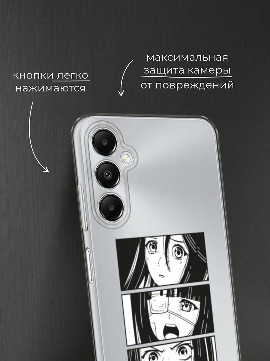 Чехол на Samsung Galaxy A05s / Самсунг Галакси A05s с принтом "Tokyo girls", прозрачный — фото 1