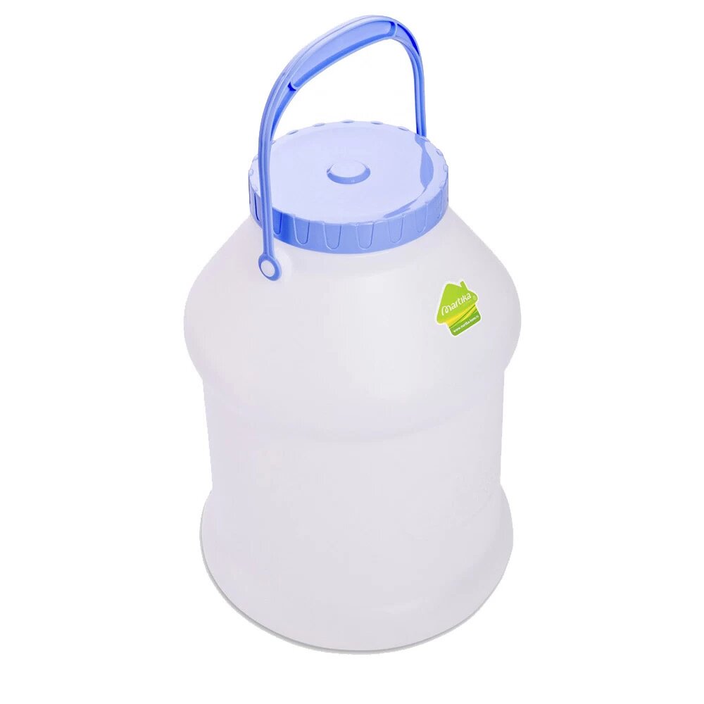 Бидон для жидких/сыпучих веществ Мартика Просперо 8 л пластиковый с крышкой белый Мартика С927БЕЛ