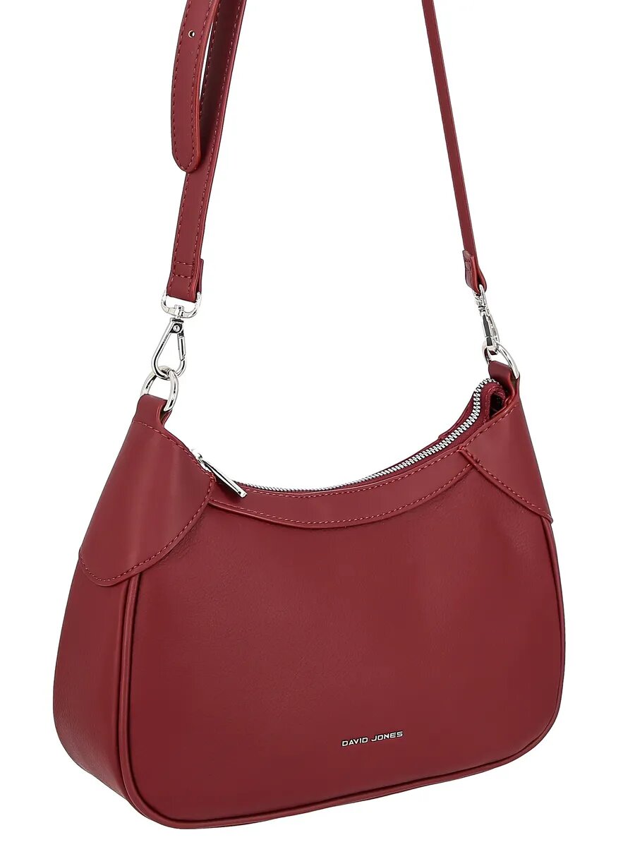 Сумка хобо DAVID JONES, бордовый — фото 1