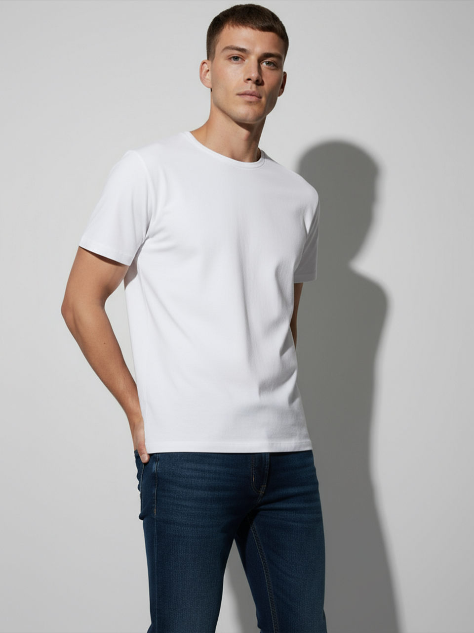 Футболка Uzcotton базовая облегченная, 1 шт., размер 52-54\XXL, белый — фото 1