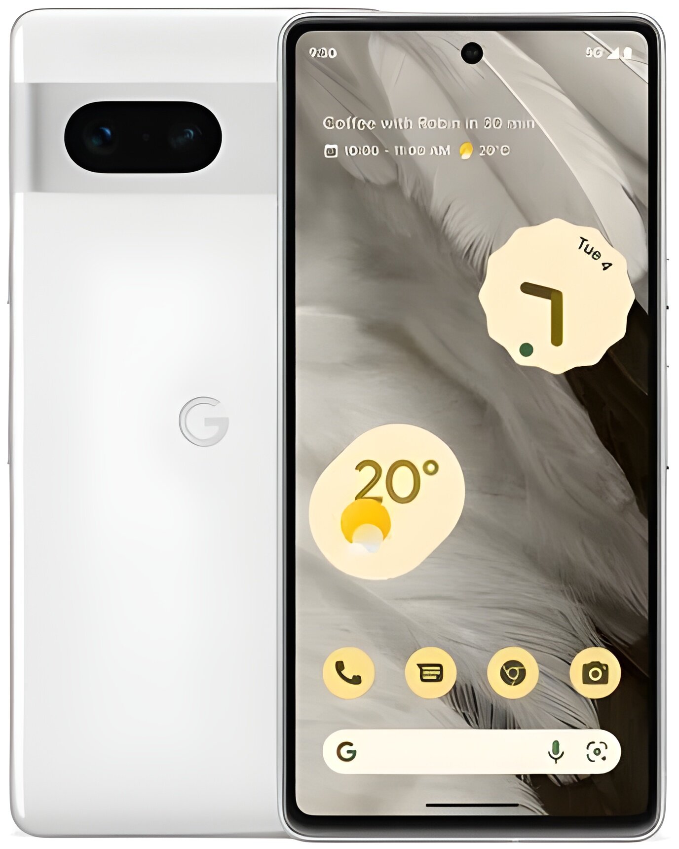 Google Pixel 7 8/128Gb белый с поддержкой 5G, NFC и беспроводной зарядкой