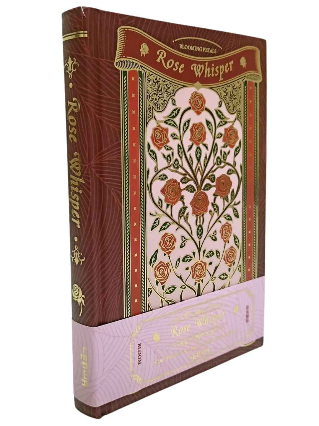 Глянцевый блокнот «Rose whisper», 13*19 см, цветочный, твёрдый переплёт, 128 страниц