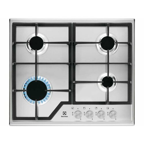 фото Газовая варочная поверхность electrolux kgs6426sx нержавеющая сталь