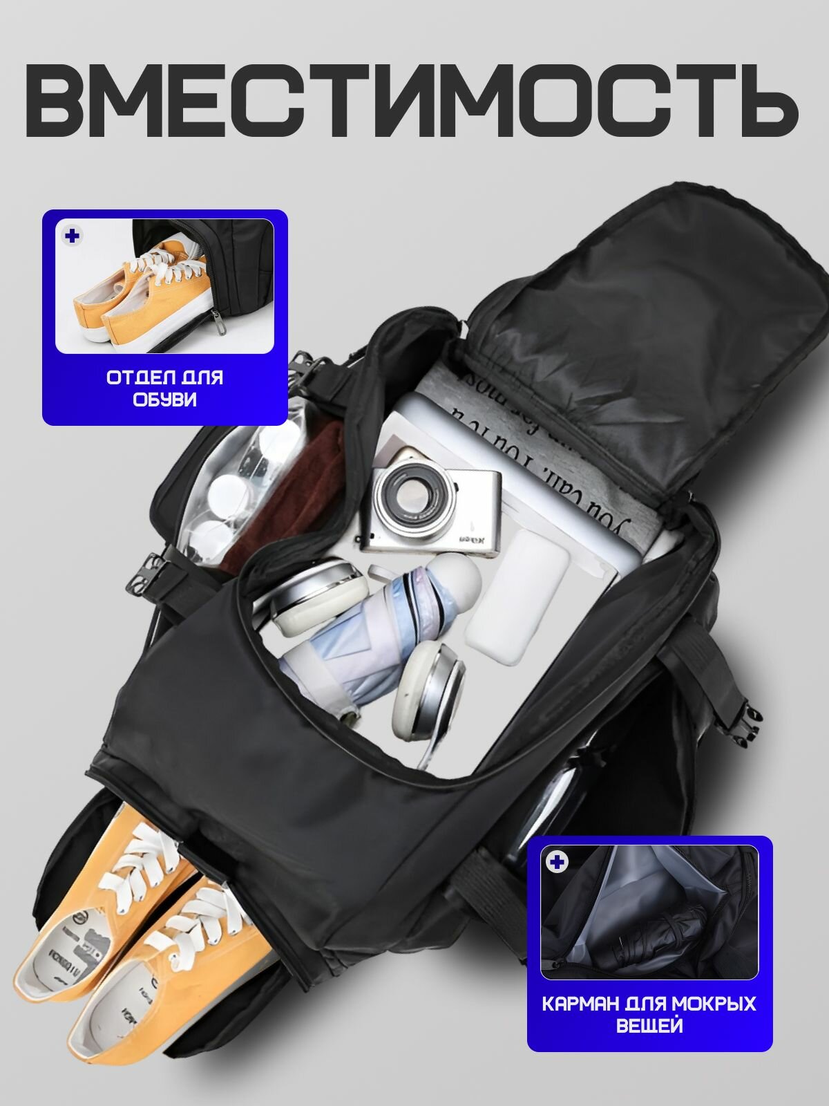 Рюкзак , черный — фото 1