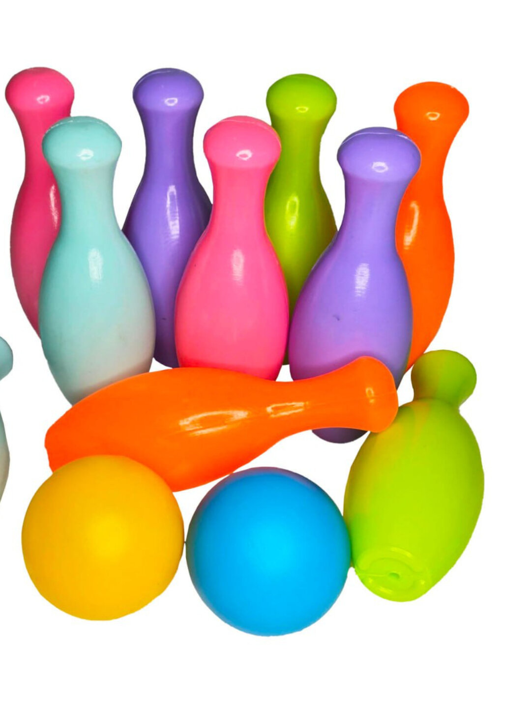 Детский разноцветный боулинг, игровой набор — фото 1