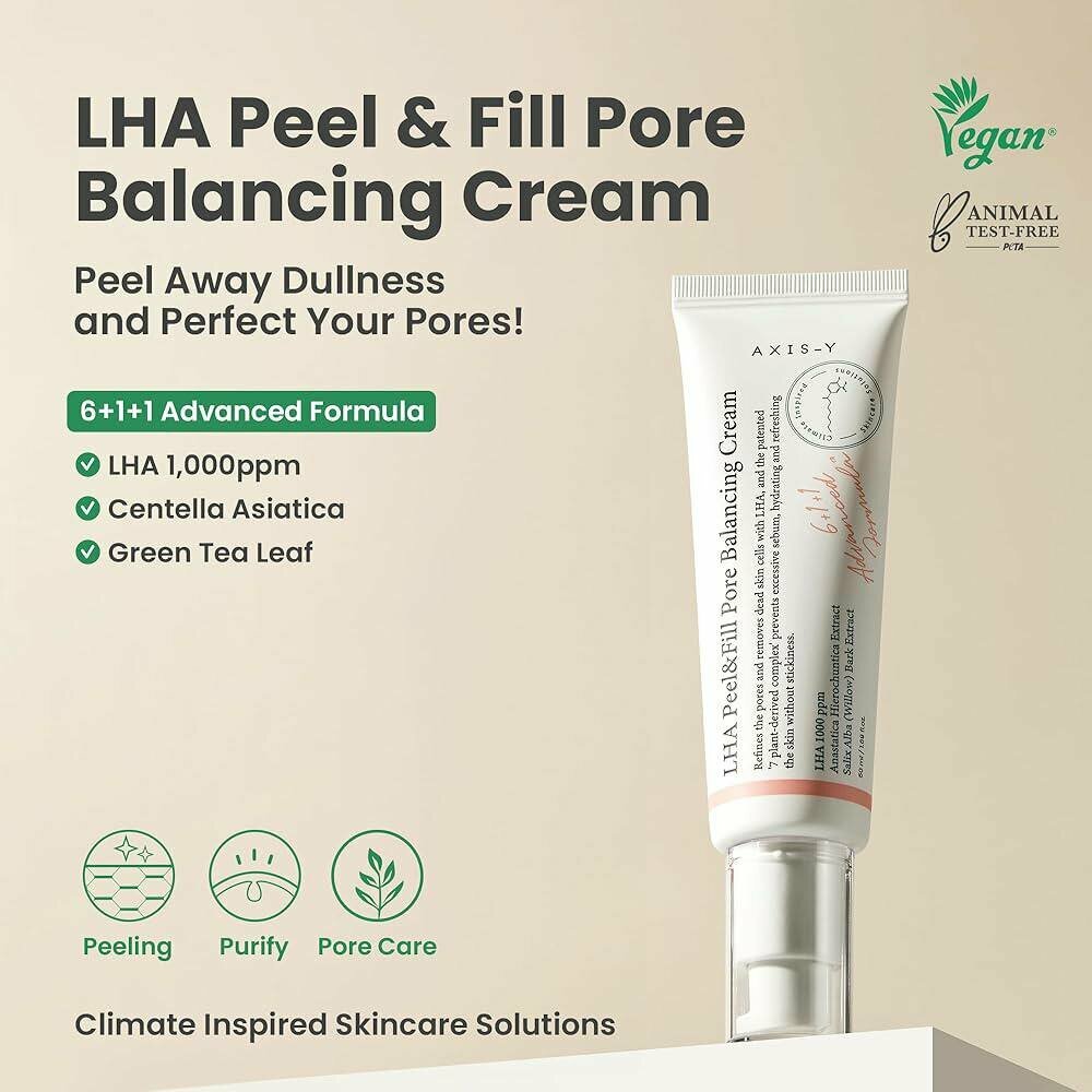 Крем для пор LHA Peel & Fill, балансирующий, для сужения пор