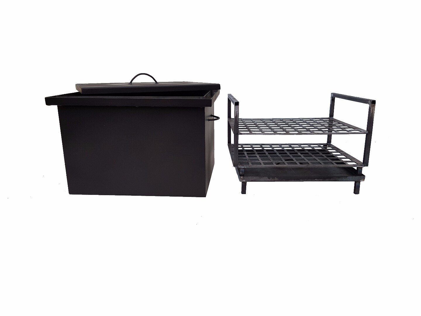 Коптильня с гидрозатвором 2х ур. с поддон. для жира — фото 1