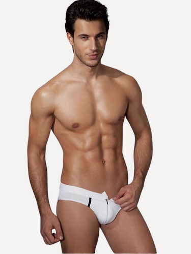 Изображение товара Мужские трусы слипы с молнией белые Doreanse 1269 модал/хлопок L (48)