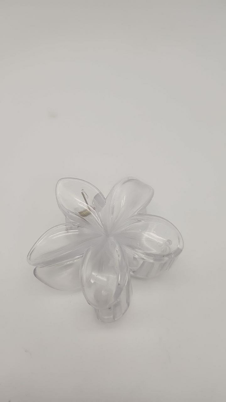 Крабик для волос, глянцевый, гавайский цветок лилия, заколка