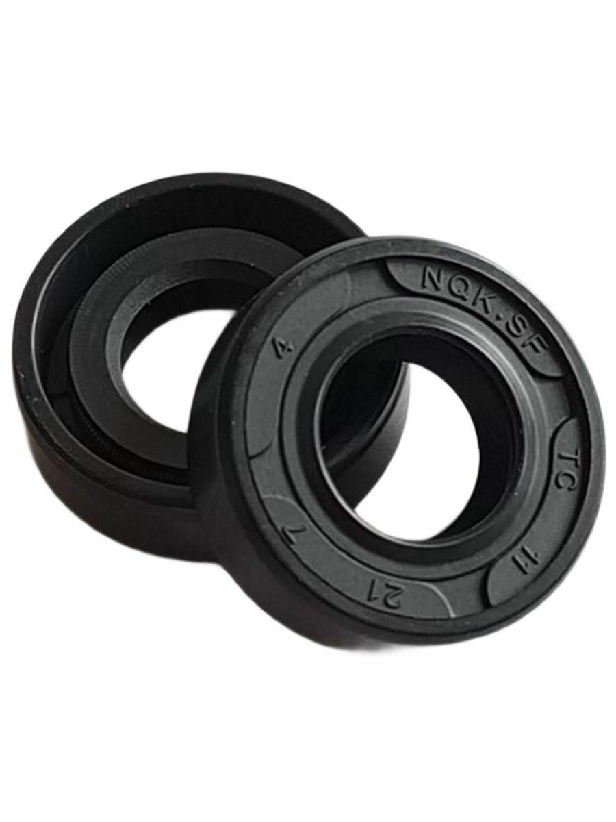 Сальник NQKSF, маслобензостойкий, нитрил-бутадиен, черный, 11х21x7 мм — фото 1