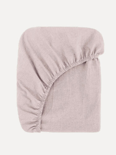 Изображение товара Простыня MORФEUS (морфеус) - Melange Rose (розовый) - 180x200x30 (на резинке) - вареный хлопок