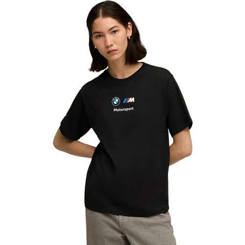 фото Футболка спортивная puma bmw mms wmn ess+ logo tee ii, размер xl, черный