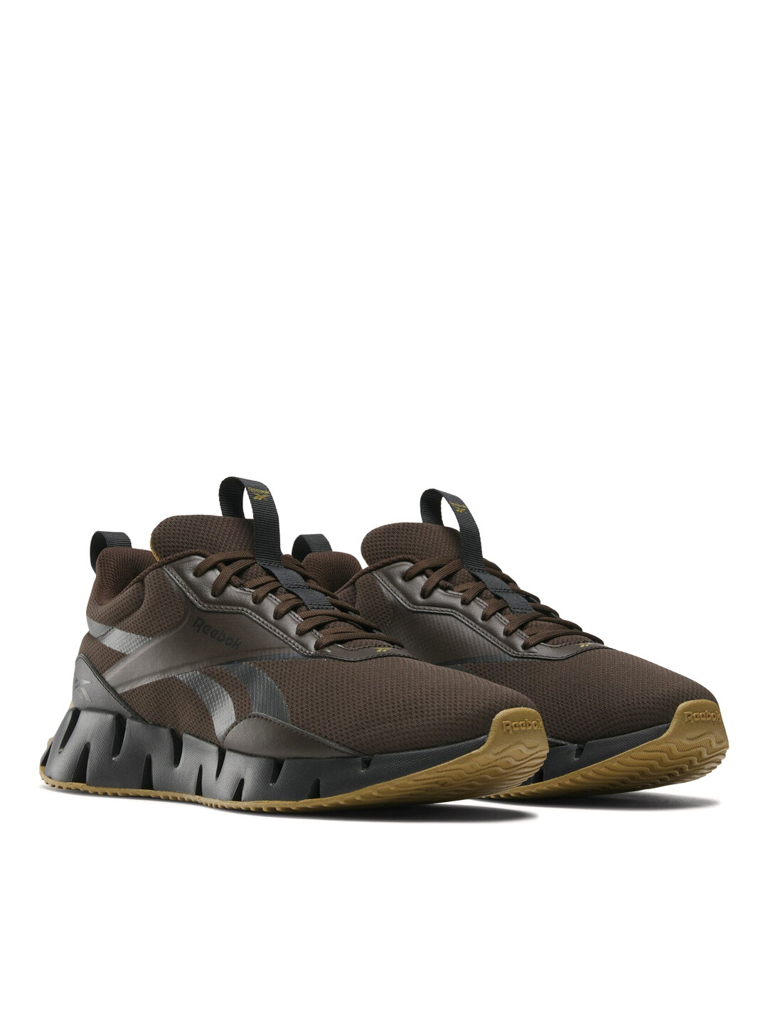 Кроссовки Reebok Zig Dynamica STR, размер 11,5 US, черный/черный/коричневый — фото 1