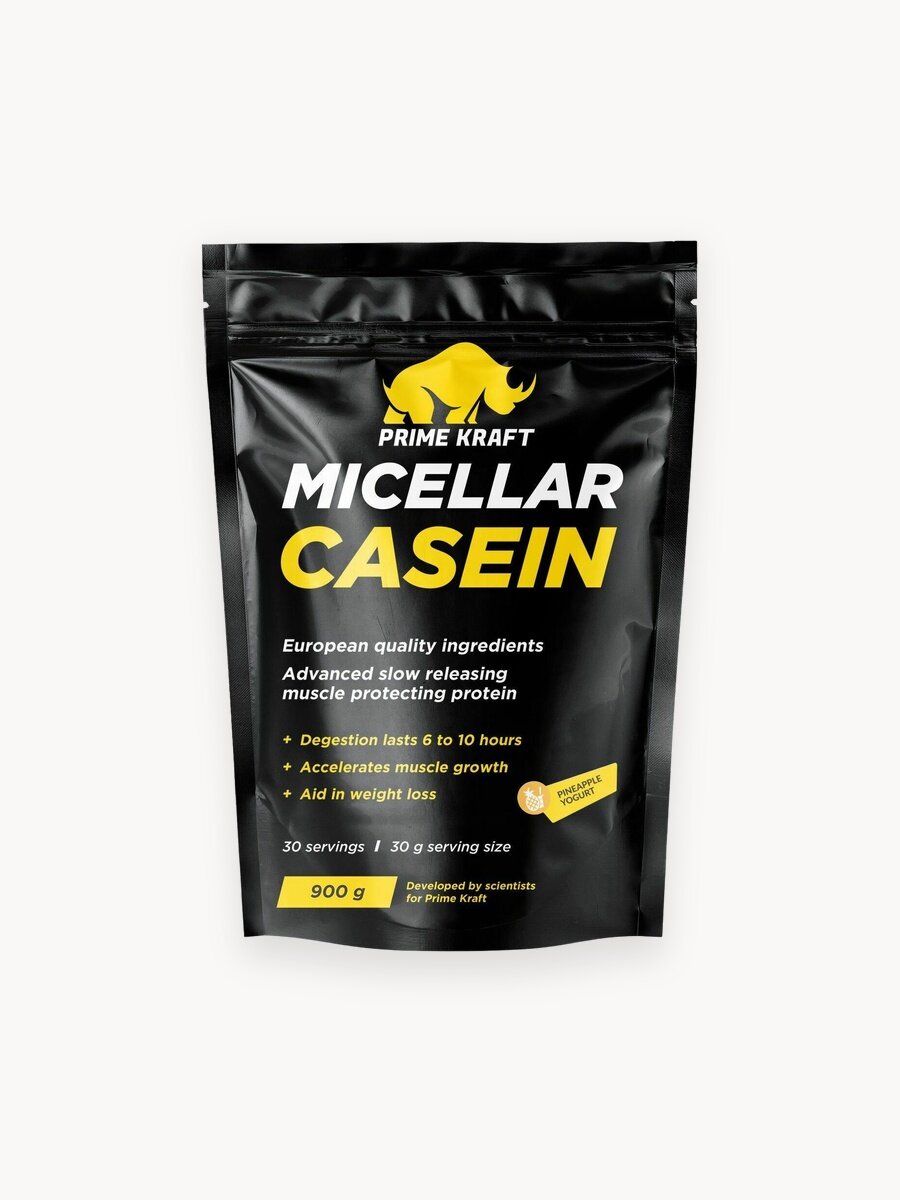 Мицеллярный казеин PRIMEKRAFT Micellar Casein Ананасовый йогурт, 900 гр