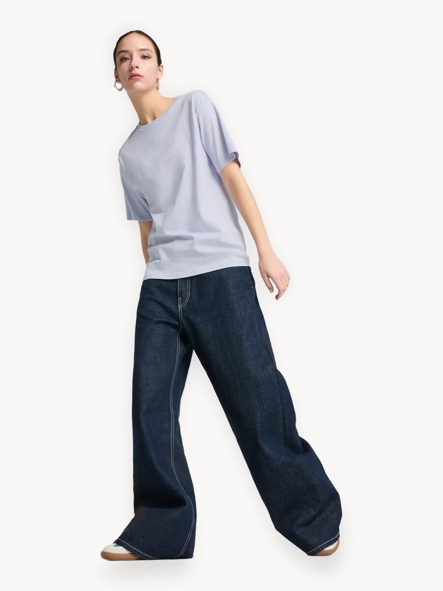 Футболка PUMA ESS Relaxed, размер XS, голубой