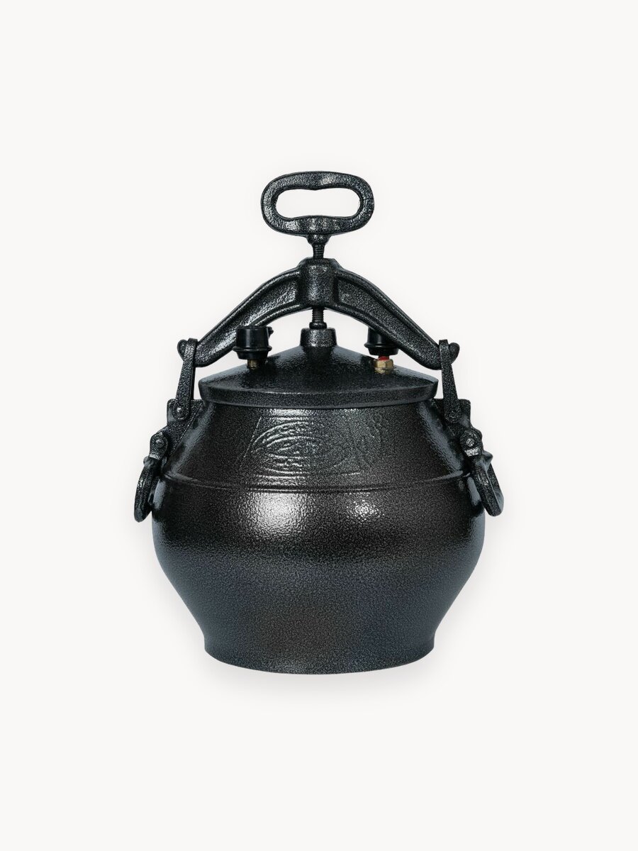 Афганский казан с крышкой оригинал 15 литров скороварка 4 в 1 для плиты и огня