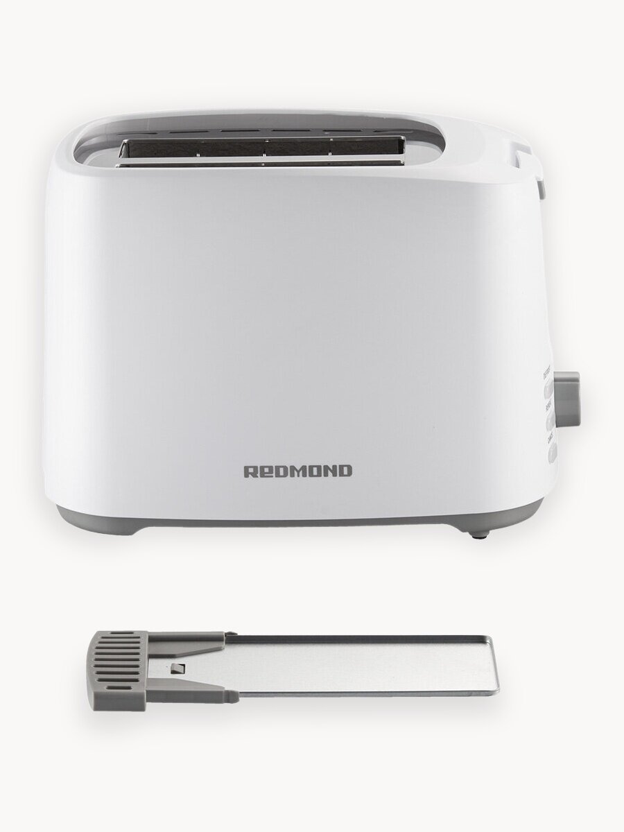 Тостер для хлеба редмонд T908, поддон для крошек, 7 степеней обжаривания, подогрев, разморозка, автоматический выброс