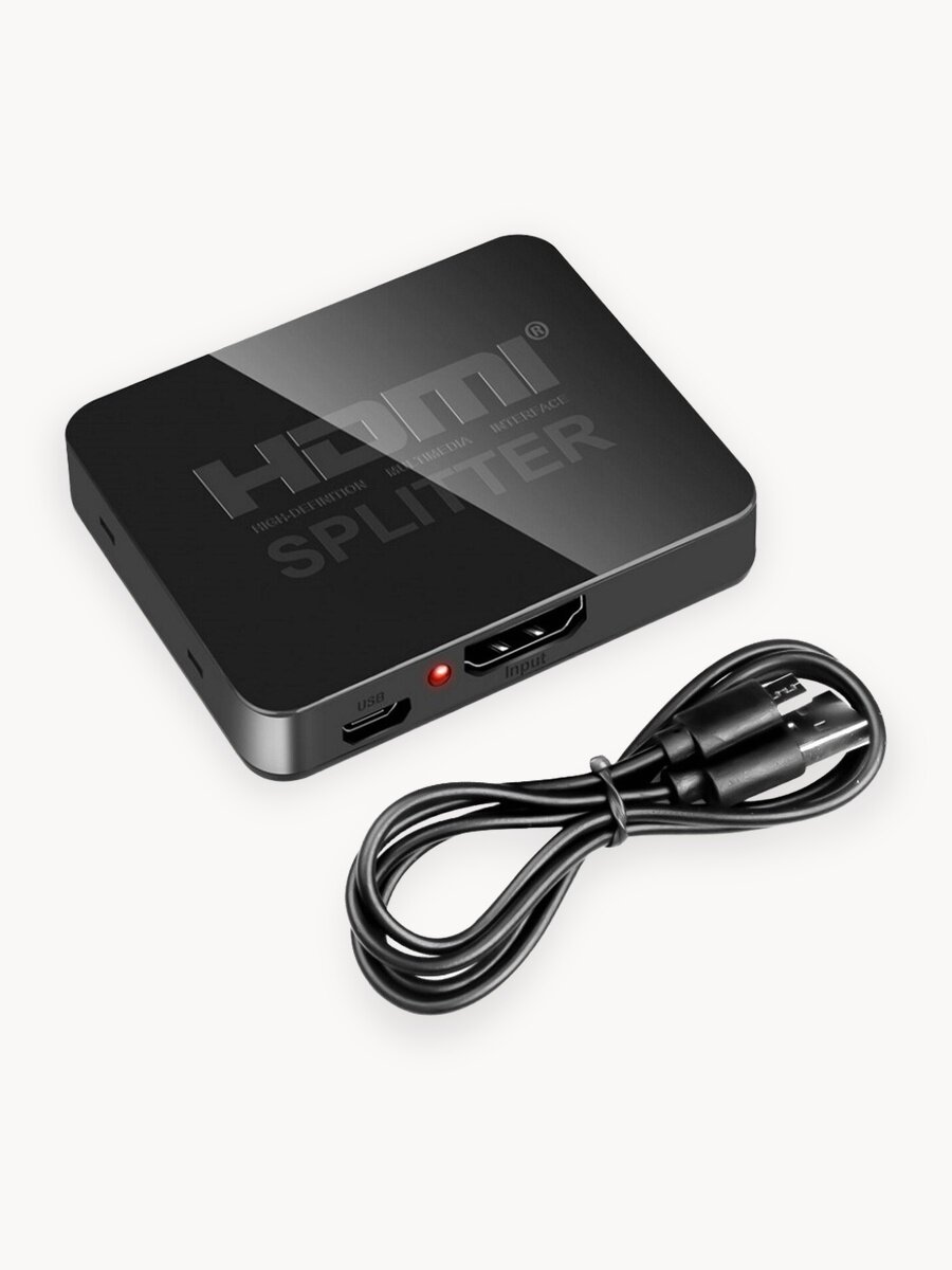HDMI сплиттер разветвитель 1 вход 2 выхода 1x2