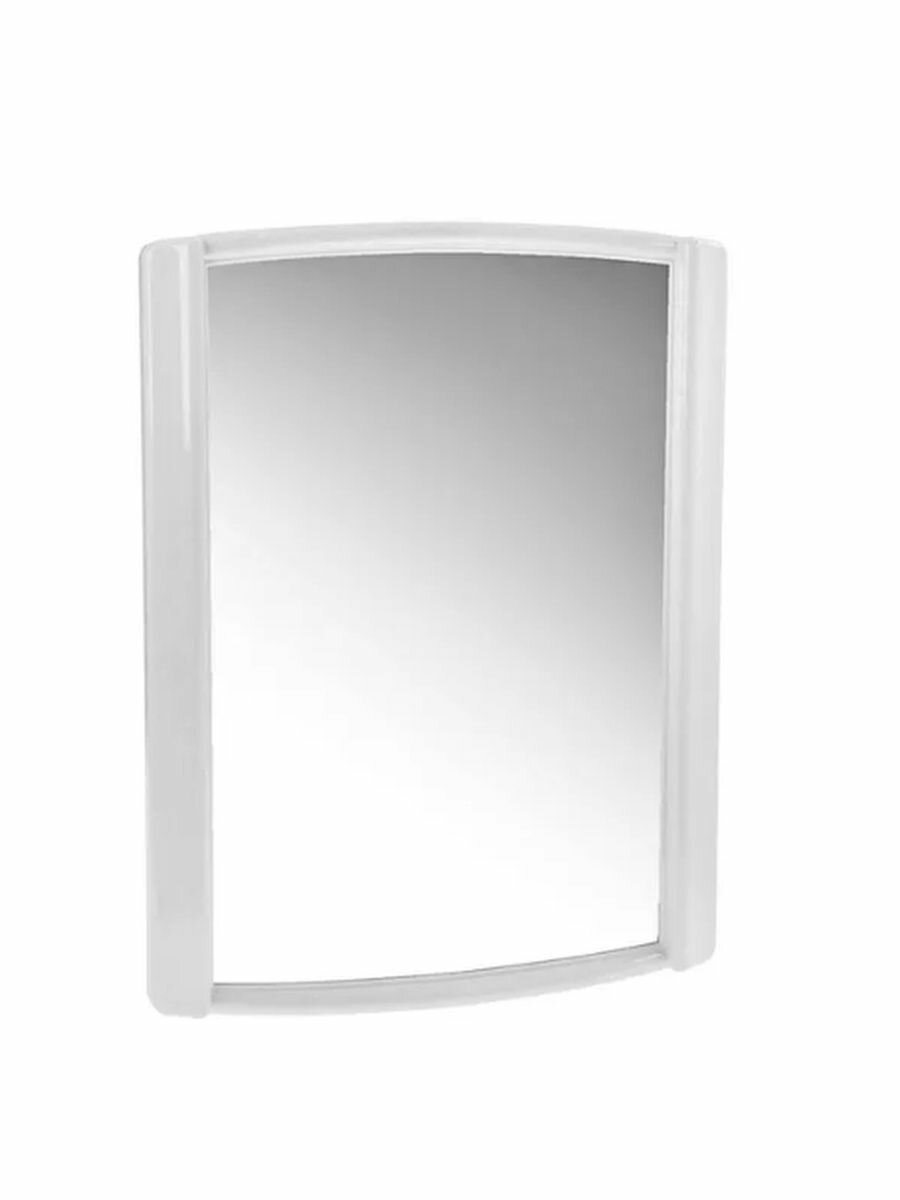 Зеркало для ванной Бордо прямоугольное 48х62,5см белое - фотография № 2