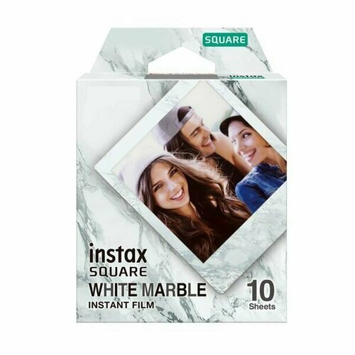 Картридж для Fujifilm Instax Square, Белый Мрамор instax square film white border 10 shot pack
