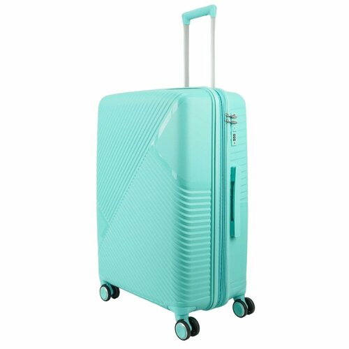 фото Умный чемодан impreza light light, 115 л, размер l, голубой, бирюзовый