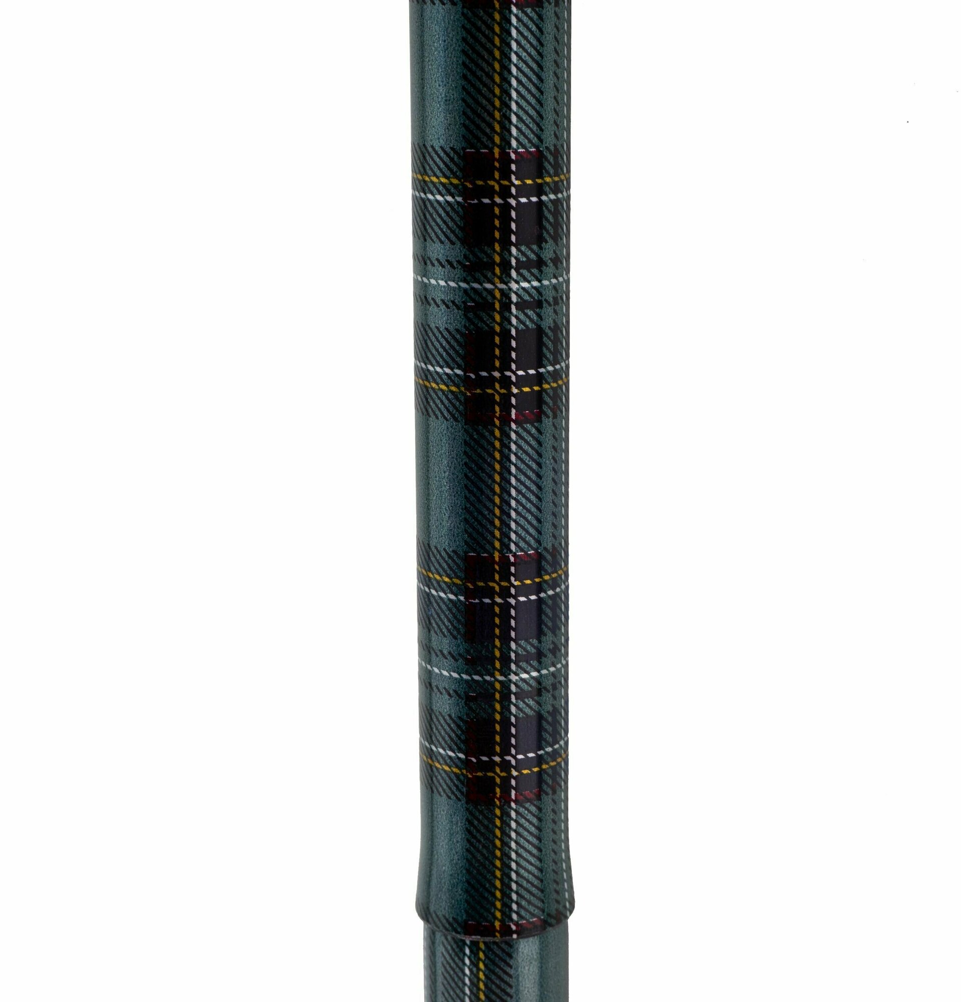 Трость опорная для ходьбы cкладная с Т-образной деревянной ручкой 10121 шотландка