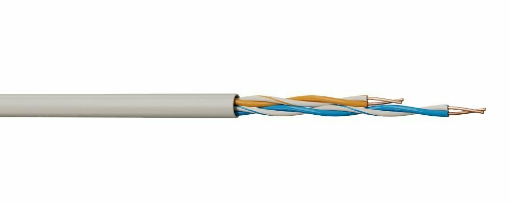 Сертифицированный отечественный кабель сетевой (UTP) ксспвнг(А)-HF 5е 2х2х0,52 Cu медный ТУ Полимет (15 м.) - фотография № 5