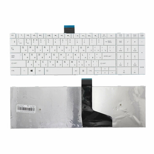 Клавиатура для ноутбука Toshiba C55, C55D, C55D-A белая клавиатура для ноутбука toshiba 9z n7usu 00a черная